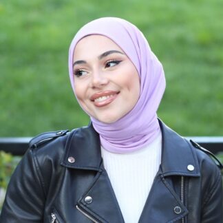 Organic Scarfs Tesettür Penye Şal Hijap Modeli - Lila - Organic ScarfsOrganic Scarfs