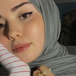 Organic Scarfs Tesettür Penye Şal Hijap Modeli - Mercan Yeşili - Organic ScarfsOrganic Scarfs