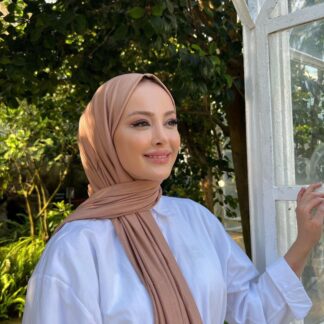 Organic Scarfs Tesettür Penye Şal Hijap Modeli - Nude - Organic ScarfsOrganic Scarfs