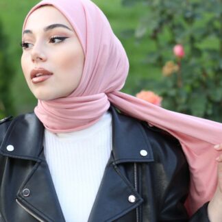 Organic Scarfs Tesettür Penye Şal Hijap Modeli - Şeker Pembe - Organic ScarfsOrganic Scarfs
