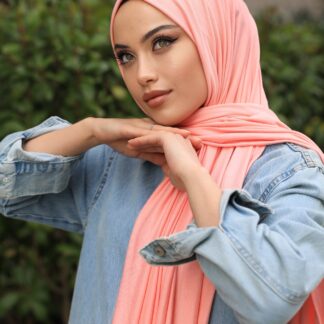 Organic Scarfs Tesettür Penye Şal Hijap Modeli - Şeker Pembe - Organic ScarfsOrganic Scarfs