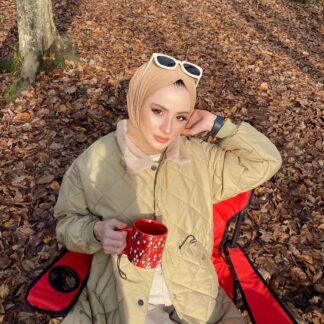 Organic Scarfs Tesettür Penye Şal Hijap Modeli - Sütlü Kahve - Organic ScarfsOrganic Scarfs