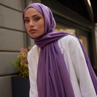Organik Pamuk Şal - Mürdüm - Organic ScarfsOrganic Scarfs
