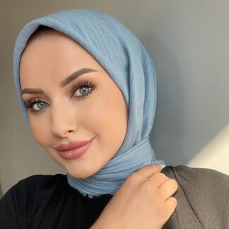 Organik Pamuk Soft Eşarp - Mavi - Organic ScarfsOrganic Scarfs