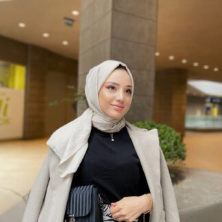 Oxygen His Serisi Pamuk Şal - Çakıl Taşı - Organic ScarfsOrganic Scarfs