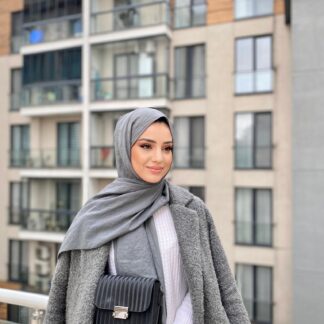 Oxygen His Serisi Pamuk Şal - Füme - Organic ScarfsOrganic Scarfs