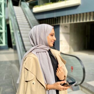 Oxygen His Serisi Pamuk Şal - Kurşuni - Organic ScarfsOrganic Scarfs