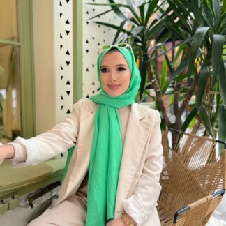 Oxygen His Serisi Pamuk Şal - Lime - Organic ScarfsOrganic Scarfs