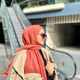 Oxygen His Serisi Pamuk Şal - Şeftali - Organic ScarfsOrganic Scarfs