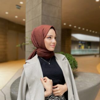 Oxygen His Serisi Pamuk Şal - Sıcak Kahve - Organic ScarfsOrganic Scarfs