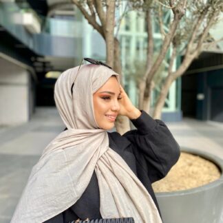 Oxygen His Serisi Pamuk Şal - Taş - Organic ScarfsOrganic Scarfs
