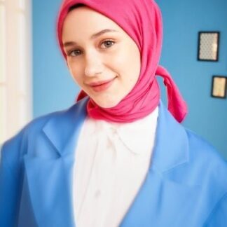 Pamuk Kraş Soft Eşarp - Fuşya - Organic ScarfsOrganic Scarfs