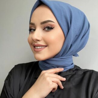 Pamuk Kraş Soft Eşarp - İndigo - Organic ScarfsOrganic Scarfs