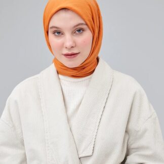 Pamuk Kraş Soft Eşarp - Oranj - Organic ScarfsOrganic Scarfs