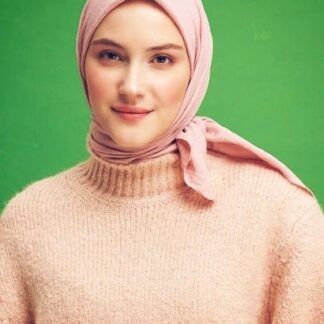 Pamuk Kraş Soft Eşarp - Pudra - Organic ScarfsOrganic Scarfs