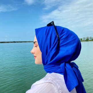 Pamuk Kraş Soft Eşarp - Saks - Organic ScarfsOrganic Scarfs