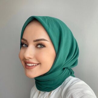 Pamuk Kraş Soft Eşarp - Zümrüt - Organic ScarfsOrganic Scarfs