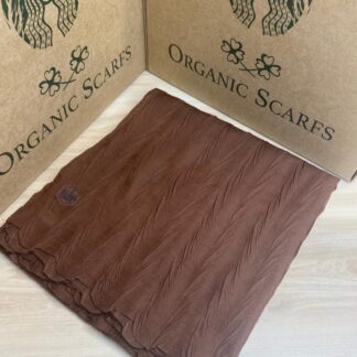 Piliseli Ağaç Kabuğu Eşarp - Çikolata - Organic ScarfsOrganic Scarfs
