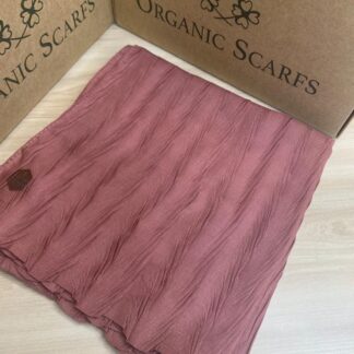 Piliseli Ağaç Kabuğu Eşarp - Gül Kurusu - Organic ScarfsOrganic Scarfs