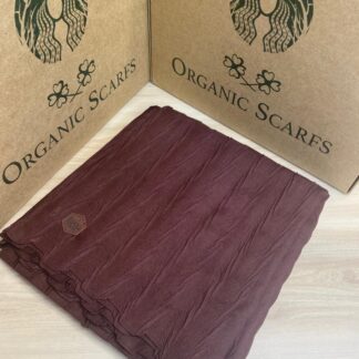 Piliseli Ağaç Kabuğu Eşarp - Kızıl Kahve - Organic ScarfsOrganic Scarfs