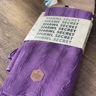 PLİSELİ AĞAÇ KABUĞU ŞAL - Eflatun - Organic ScarfsOrganic Scarfs