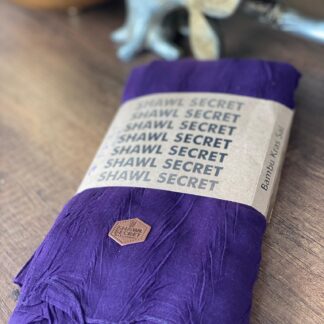 PLİSELİ AĞAÇ KABUĞU ŞAL - Morcivert - Organic ScarfsOrganic Scarfs