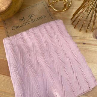 Pliseli Ağaç Kabuğu Şal - Pamuk Şekeri - Organic ScarfsOrganic Scarfs