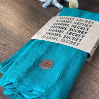 PLİSELİ AĞAÇ KABUĞU ŞAL - Petrol - Organic ScarfsOrganic Scarfs