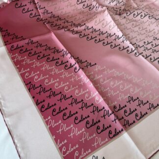 COLOR PLUS YAZILI &100 İPEK EŞARP 145631- PUDRA