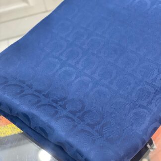 Salvatore İpeksi Jakar Şal - Lacivert - Organic ScarfsOrganic Scarfs