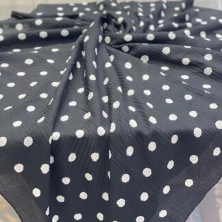 Siyah Beyaz Eşarp - B. Puantiye - Organic ScarfsOrganic Scarfs