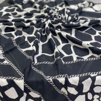 Siyah Beyaz Eşarp - Dalmaçyalı - Organic ScarfsOrganic Scarfs