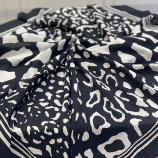 Siyah Beyaz Eşarp - Dalmaçya - Organic ScarfsOrganic Scarfs