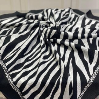 Siyah Beyaz Eşarp - Zebra - Organic ScarfsOrganic Scarfs