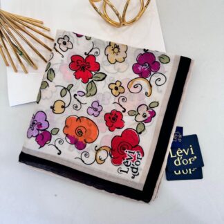 Levidor Cotton Eşarp 16402 - Siyah/Beyaz