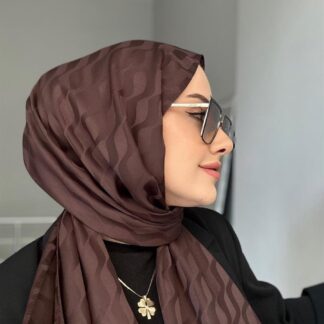 Su Yolu Pamuk Jakar Şal - Acı Kahve - Organic ScarfsOrganic Scarfs