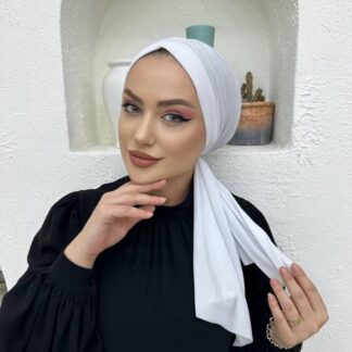 Tasarım Dubai Bone Şal - Beyaz - Organic ScarfsOrganic Scarfs