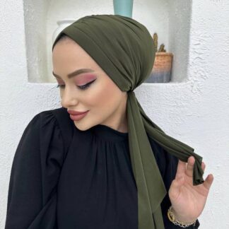 Tasarım Dubai Bone Şal - Haki - Organic ScarfsOrganic Scarfs