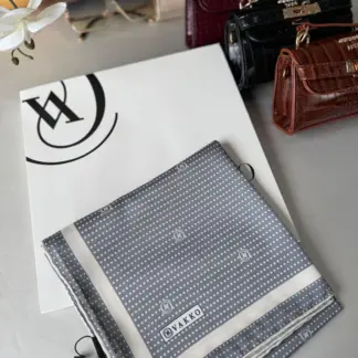 Vakko Puantiye Twill Eşarp 44126 - Antrasit