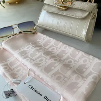 İthal Dior Eşarp 44114 - Pudra