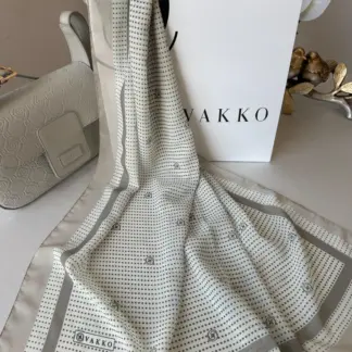 Vakko Nokta Desen İpeksi Şal 44138 - Bej
