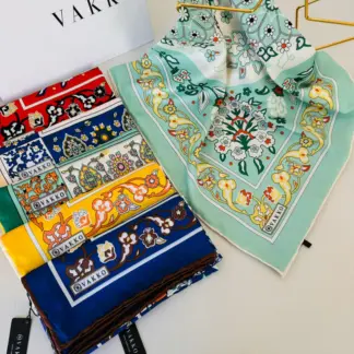Etnik Desen Vakko Eşarp 77005 - Su Yeşili