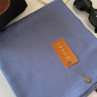İthal Gucci Eşarp 44113 - İndigo
