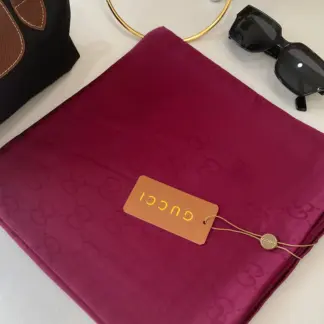 İthal Gucci Eşarp 44113 - Bordo