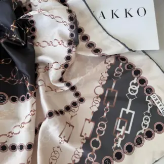 Vakko Zincir Desen Twill Eşarp 44127 - Gri