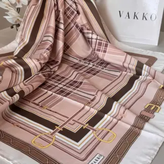 Vakko Ekose Twill Eşarp 44128 - Latte