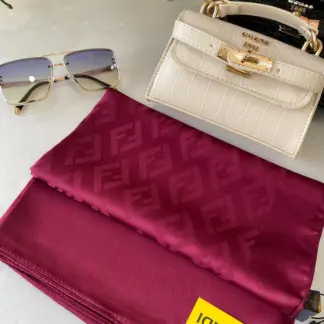 İthal Jakar Eşarp Fendi Eşarp 44115 - Bordo