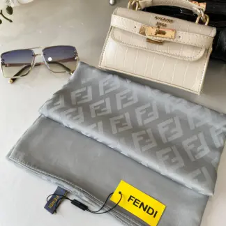 İthal Jakar Eşarp Fendi Eşarp 44115 - Gümüş