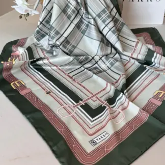 Vakko Ekose Twill Eşarp 44128 - Yeşil
