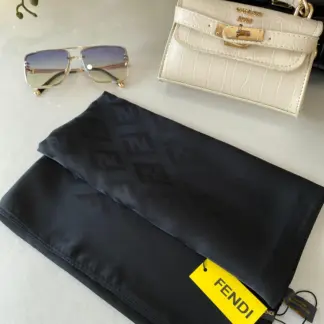 İthal Jakar Eşarp Fendi Eşarp 44115 - Siyah